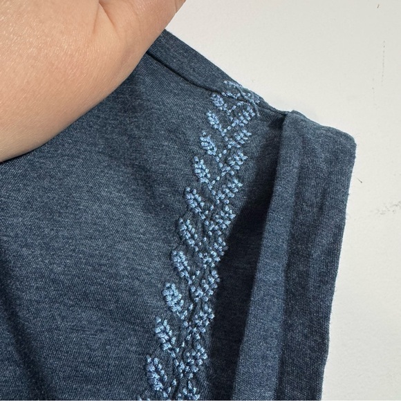 Aventura Organic Cotton Embroidered Short Sleeve Top XXL - Picture 2 of 11